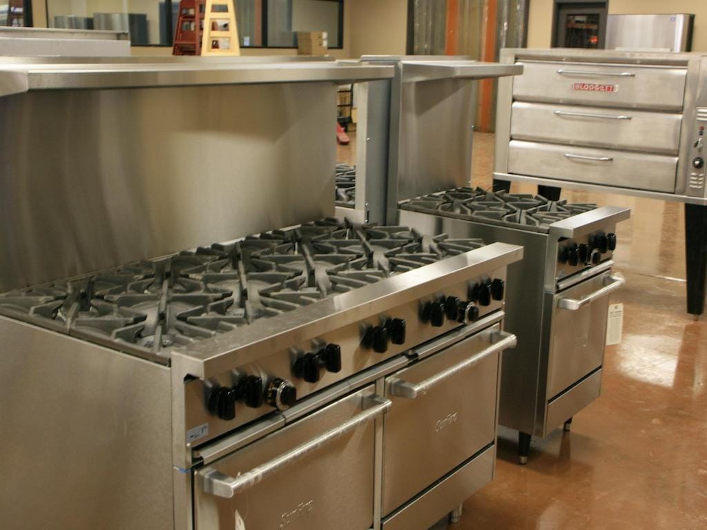 Dirty kitchen equipment